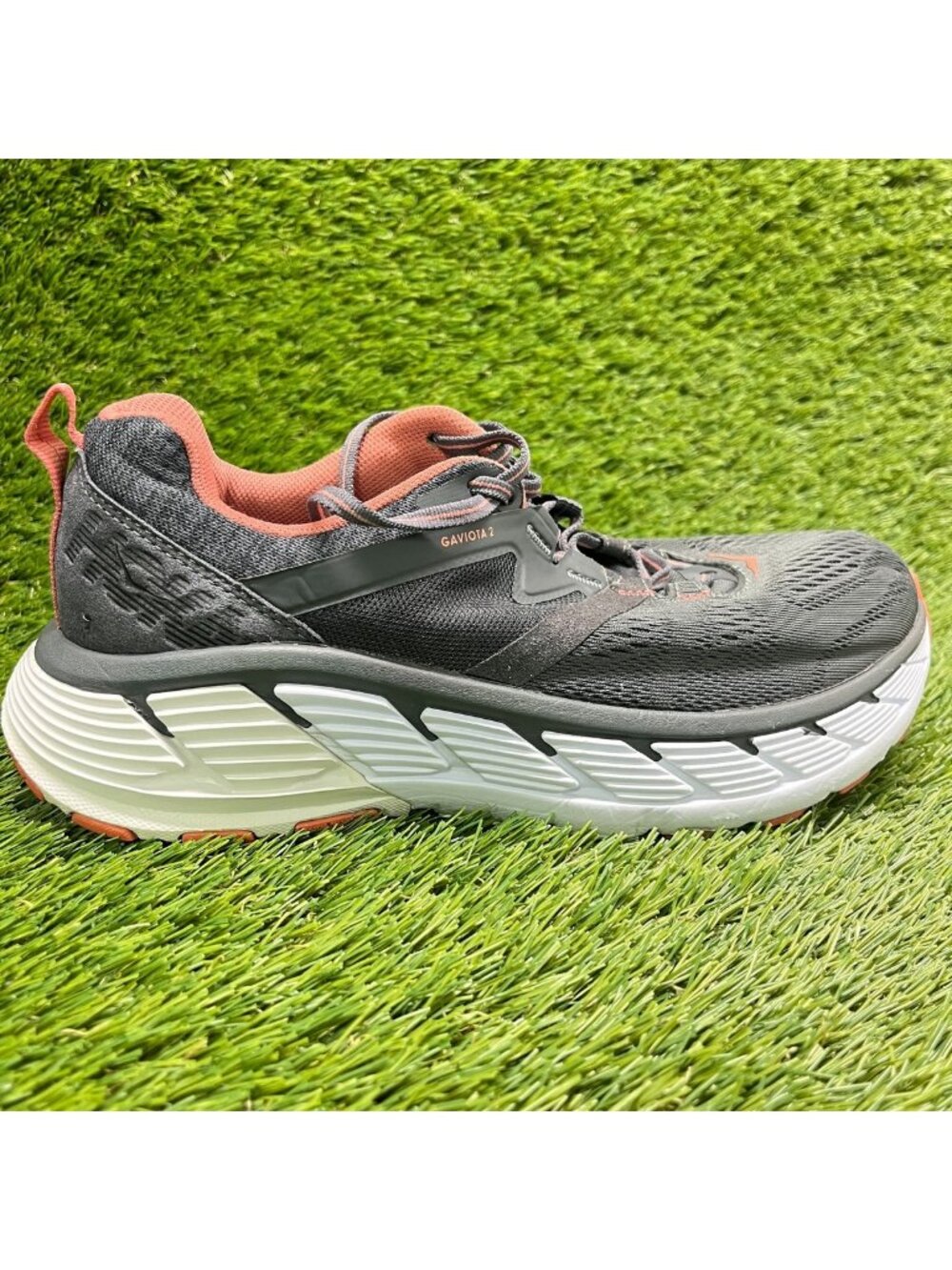 Hoka One One Gaviota 2 Womens Size 8D Gray White Athletic Running Shoes Sneakers